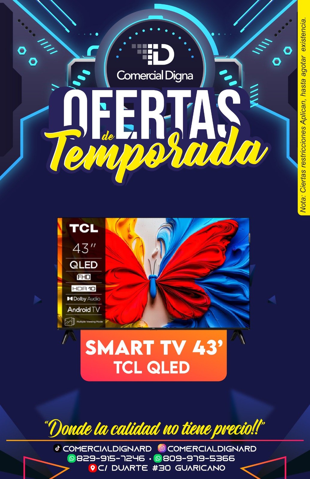 Oferta de Smart TV TCL QLED 43 pulgadas